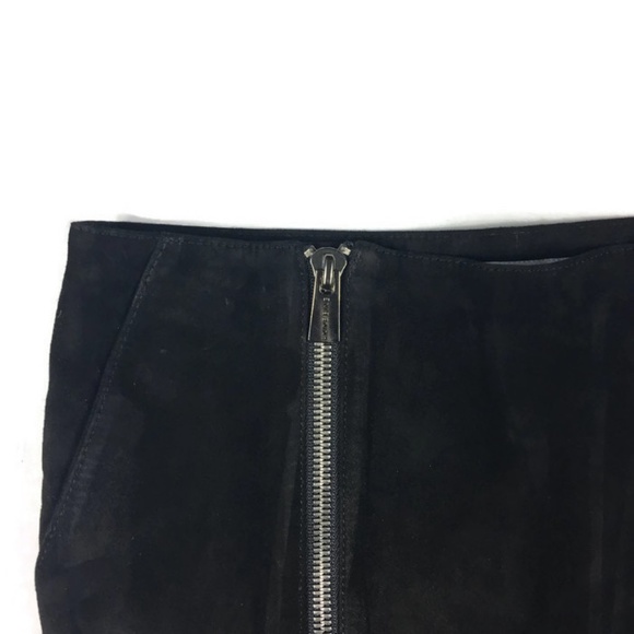Anine Bing | 100% Lamb Leather Suede Mini Skirt - Picture 5 of 8